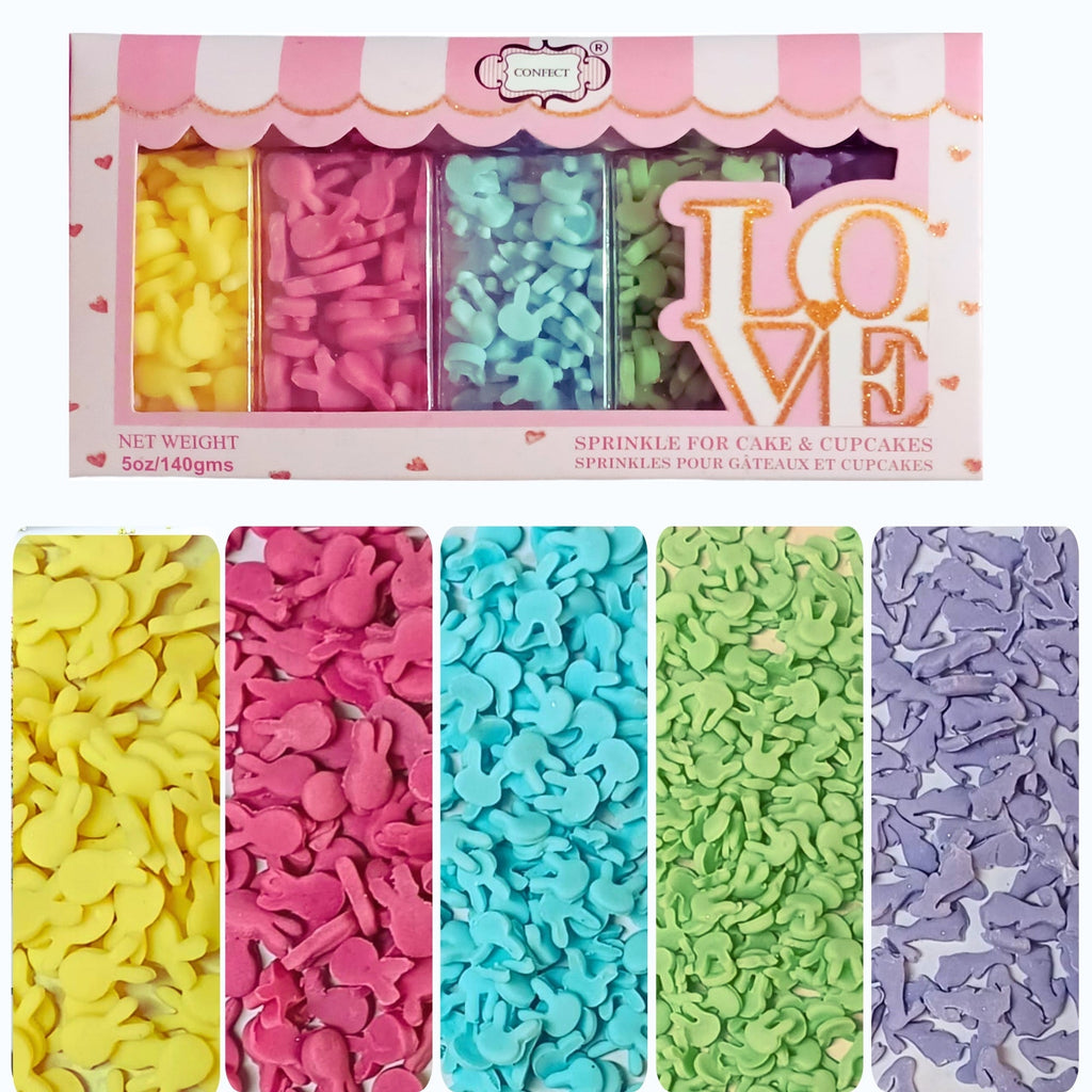 confect easter sprinkles edible edible sprinkles mix for baking cake decorative pack of 5 100gms