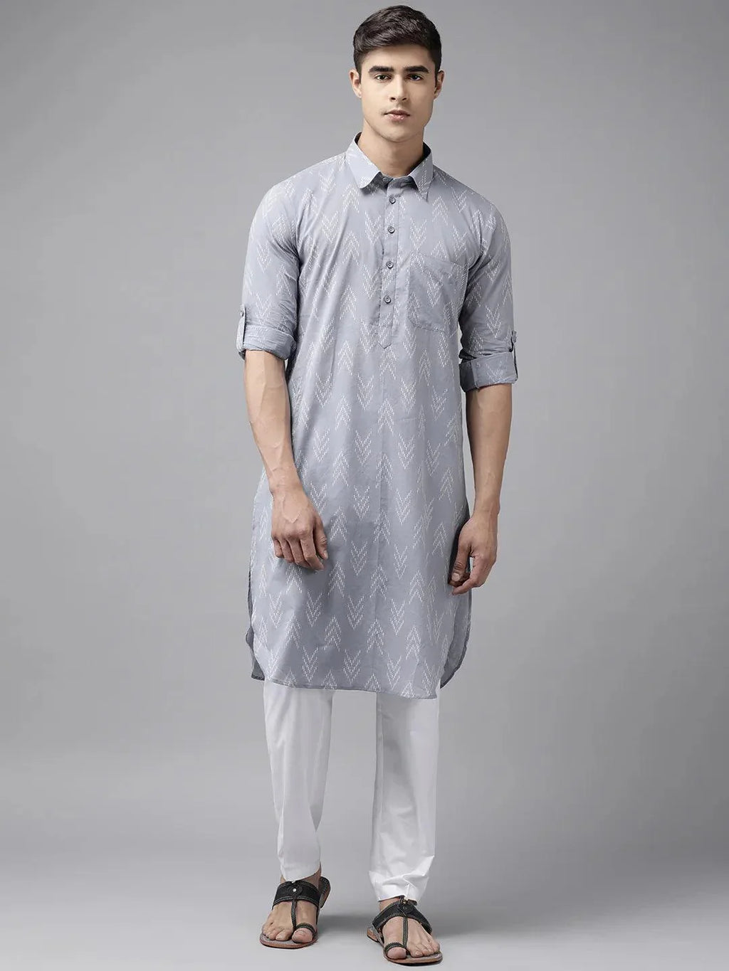Fabmade Pure Cotton Pathani Kurta For The Modern Man