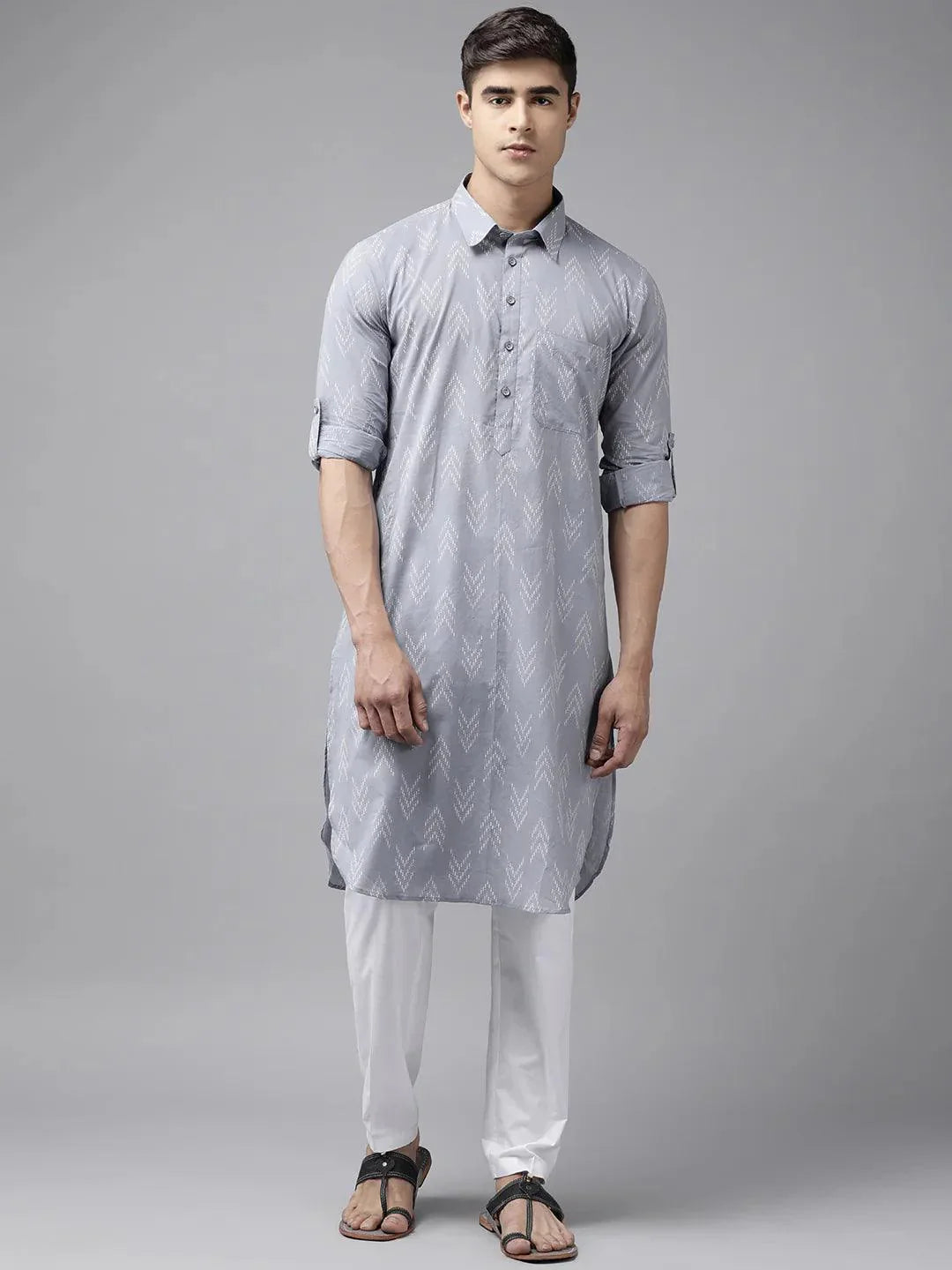 Fabmade Pure Cotton Pathani Kurta For The Modern Man