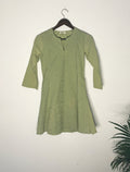 trueBrowns Green Schiffli Top