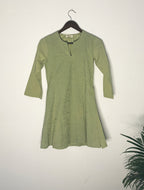 trueBrowns Green Schiffli Top