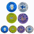 confect bon voyage toppers edible cupcake topper cake decorations supplies 100gms ct 11