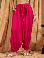 InWeave Fuchsia Solid Harem Pant