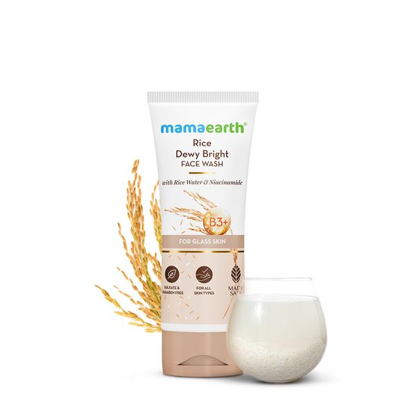 Mamaearth Rice Face Wash With Rice Water & Niacinamide - Distacart