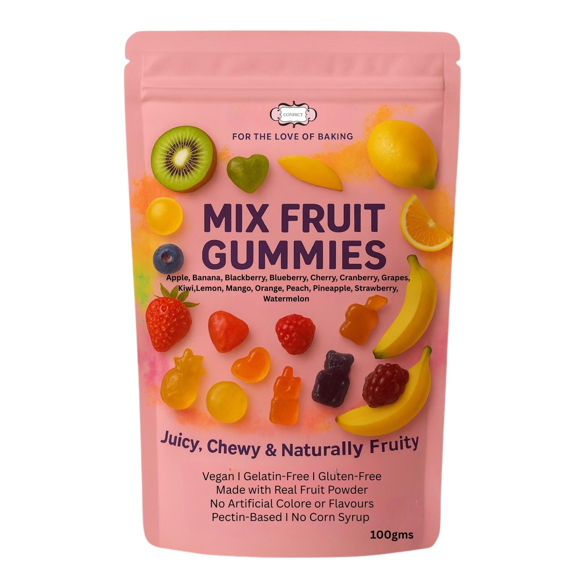 citrus cool gummies pack of orange lemon watermelon pineapple kiwi apple gummies 300 gm copy