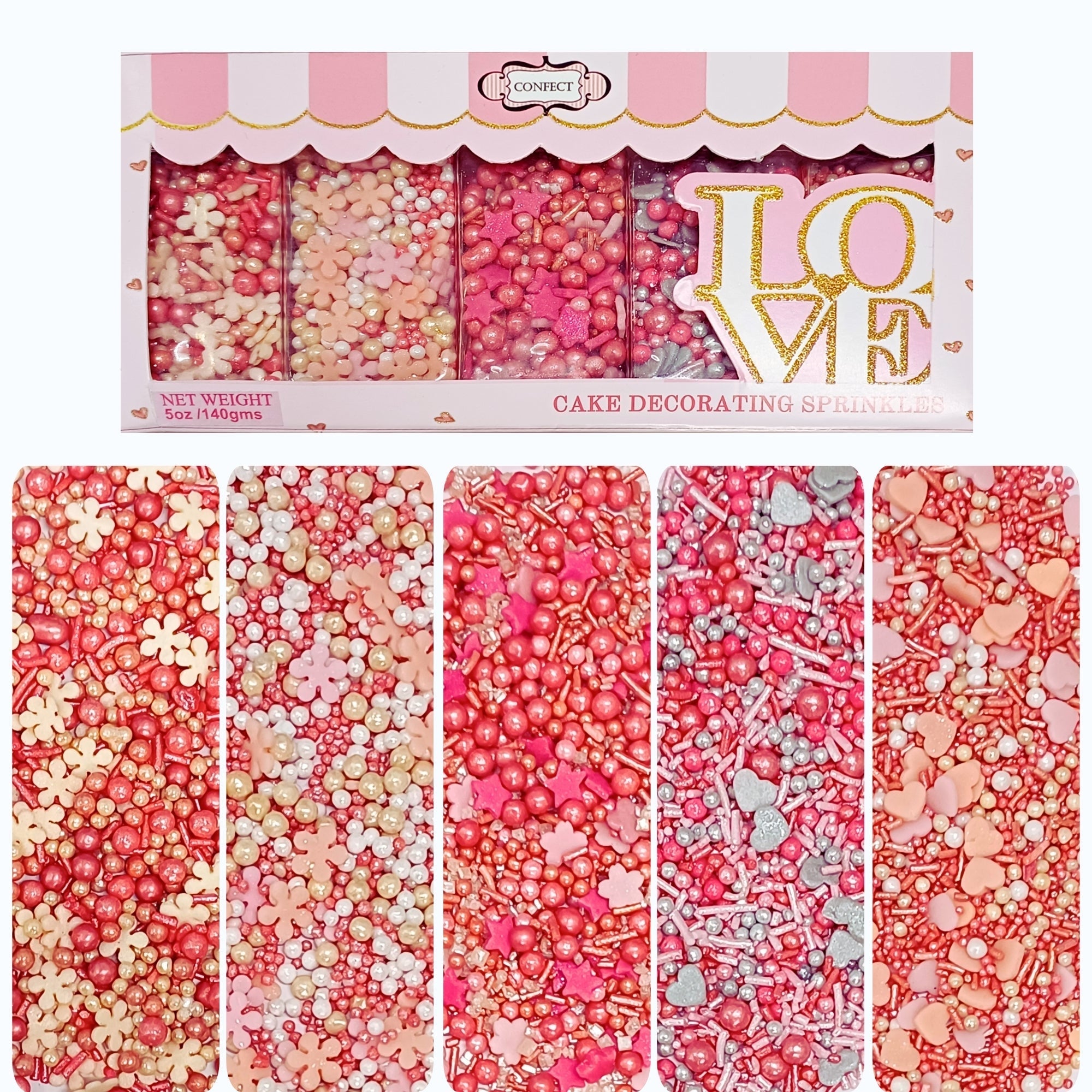 valentine sprinkles vs multipack 15 100 gms