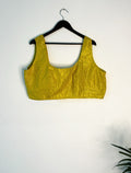 trueBrowns Lime Metallic Blouse