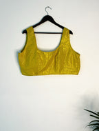 trueBrowns Lime Metallic Blouse