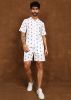 Fabmade Leaf Whisper Linen Co-Ord Set