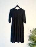 trueBrowns Black Slub Kurta - Distacart