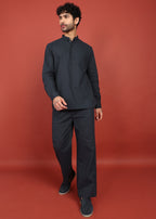 Fabmade Onyx Noir Short Kurta Co-Ord Set