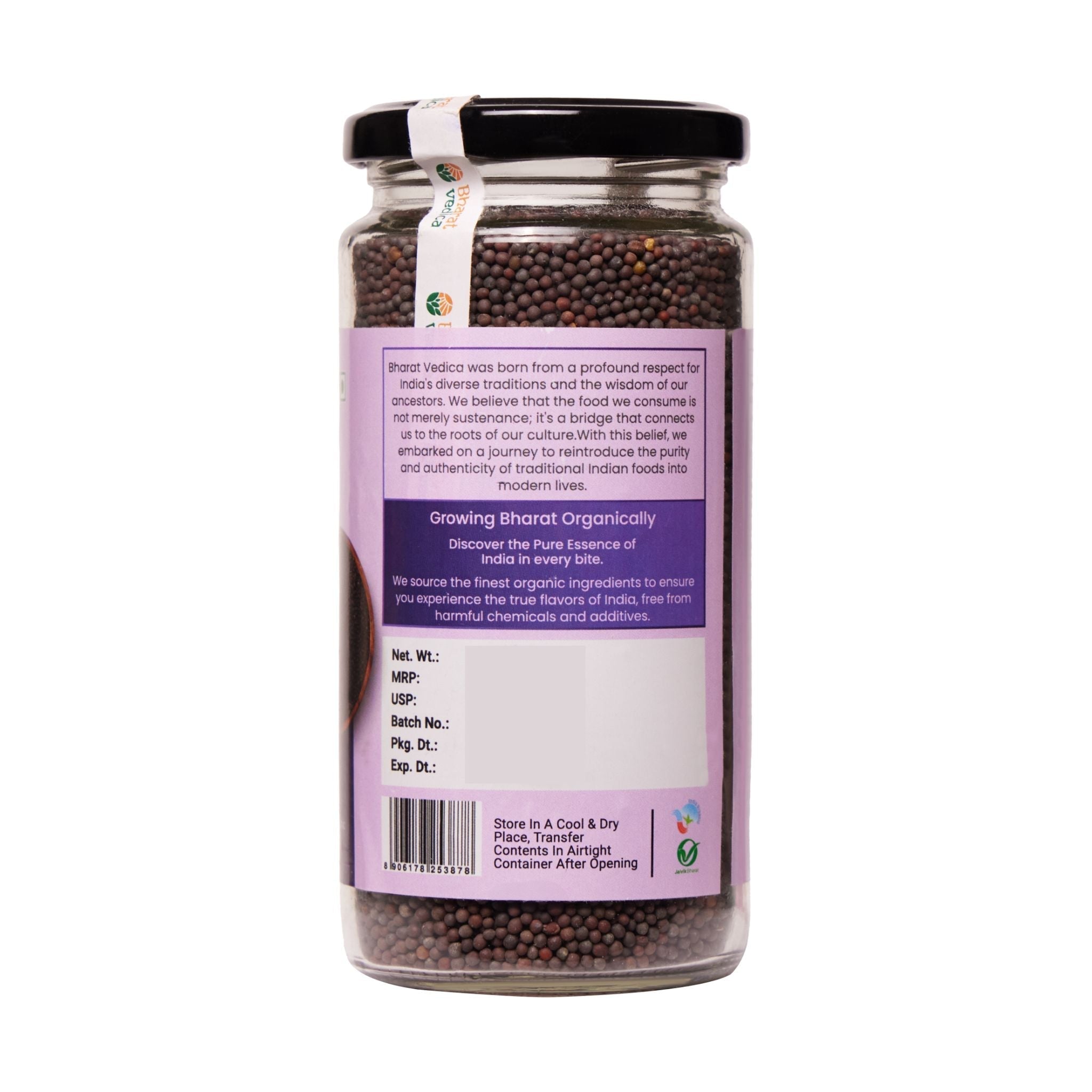 Bharat Vedica Organic Black Mustard BIG - Kali Sarso - Distacart