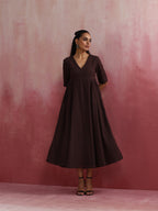 trueBrowns Cola Cotton Dobby Dress - Distacart