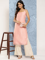 Ahalyaa Polka Dot Printed Organza Kurta