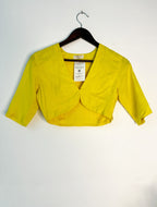 trueBrowns Lime Muslin Blouse