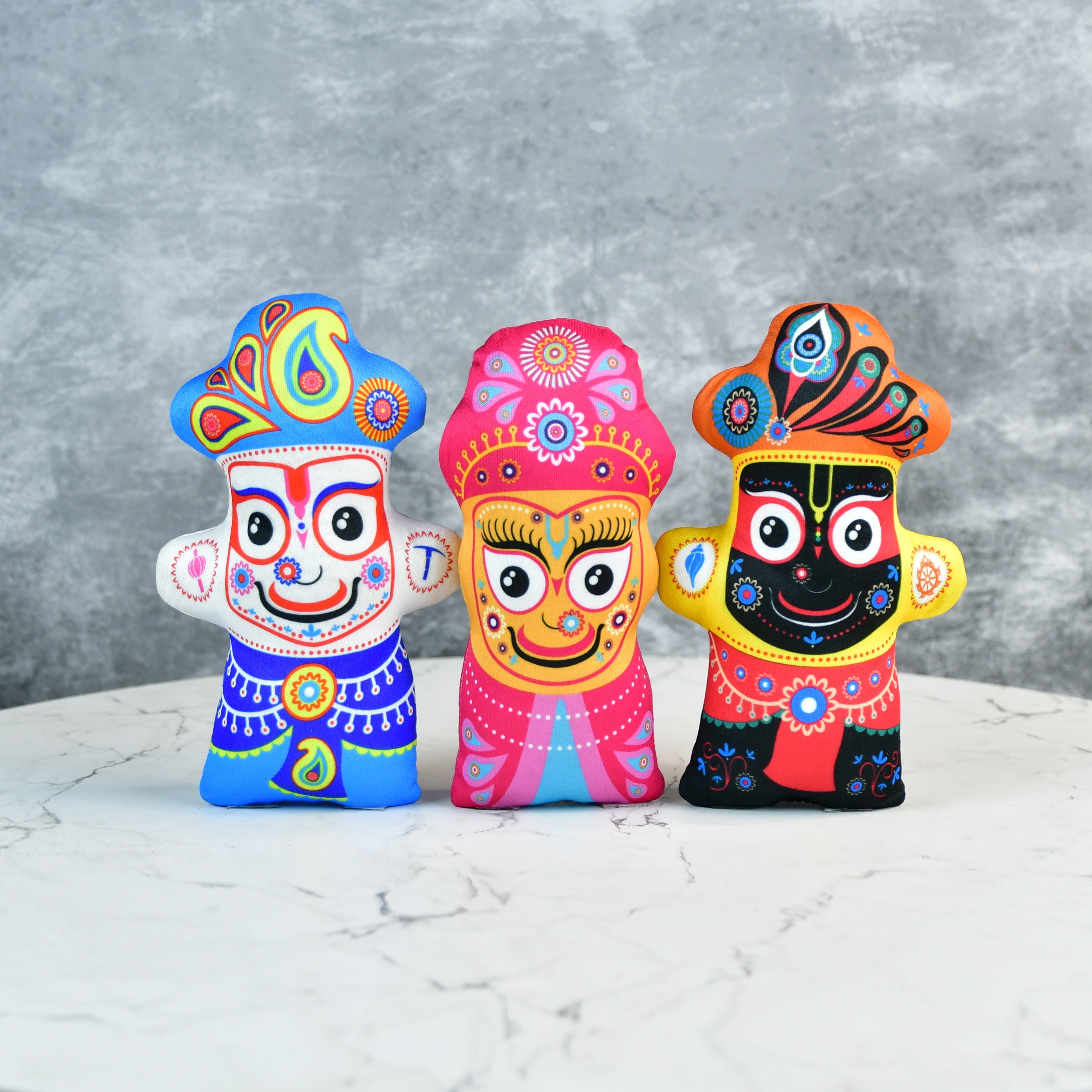 Sowpeace Stitched Cotton Jagannath Trio - Distacart