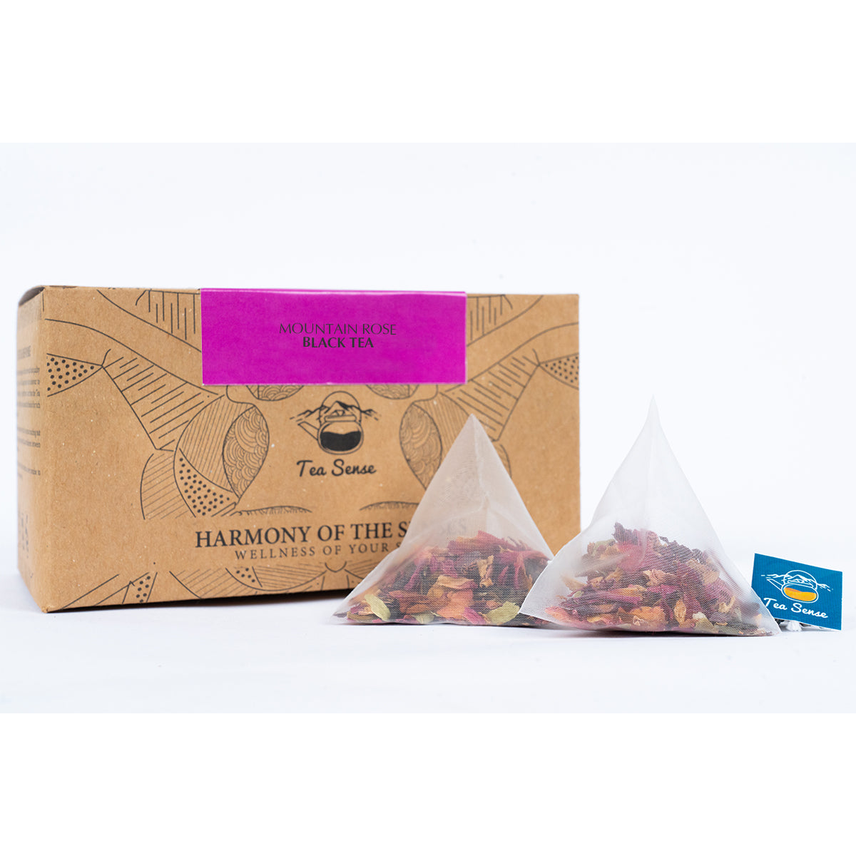 Tea Sense Mountain Rose Black Tea Bags Box - Distacart