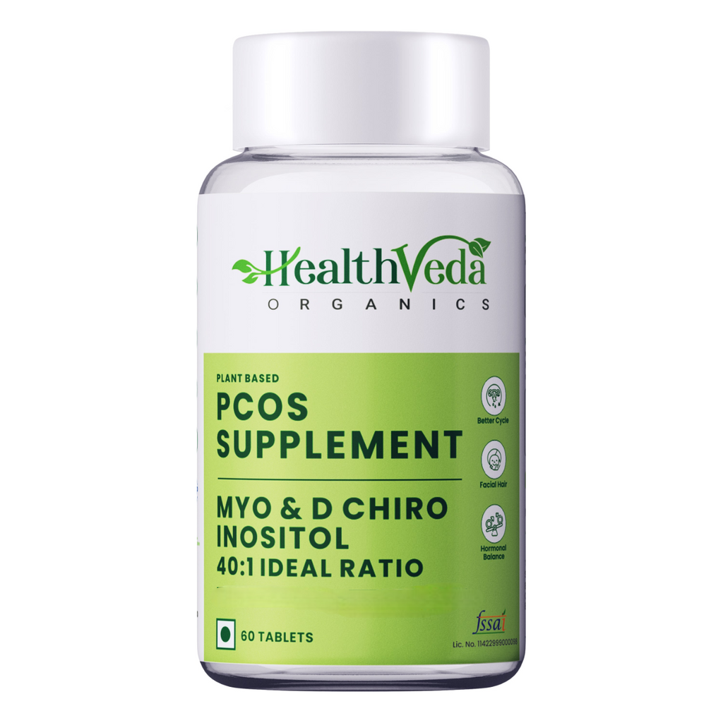 Health Veda Organics Plant Based PCOS Multivitamin Supplement Tablets - Distacart