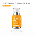SKINQ 15% Vitamin C Glow Serum with L Ascorbic & Ferulic Acid