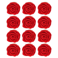 confect edible rose topper edible rose for cake decorations red edible rose pack of 12