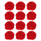 confect edible rose topper edible rose for cake decorations red edible rose pack of 12