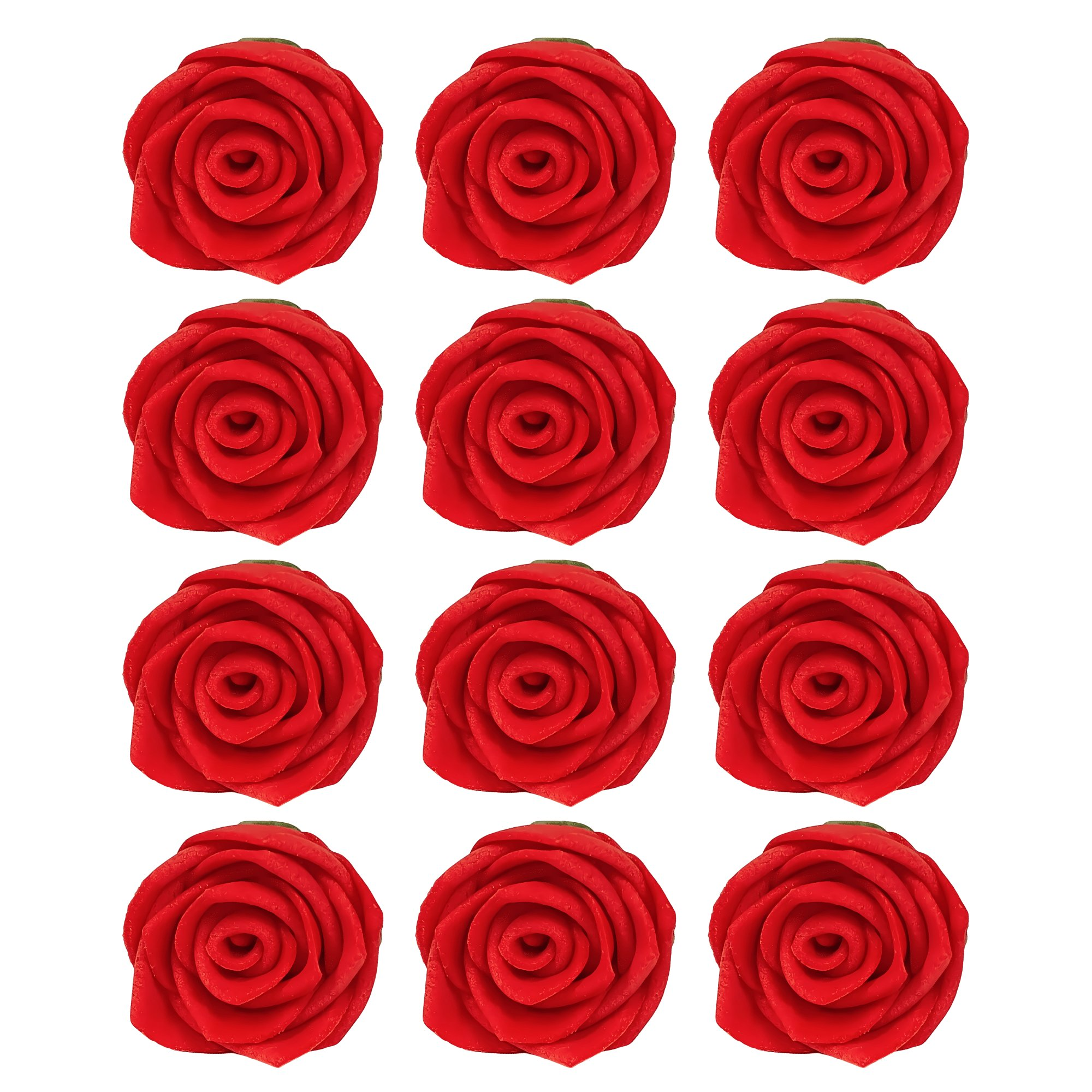 confect edible rose topper edible rose for cake decorations red edible rose pack of 12