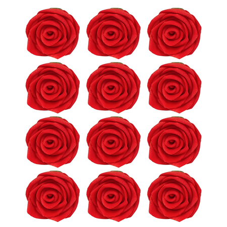 Confect Red Rose | Edible Sugar Roses Topper