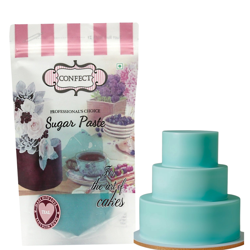teal fondant edible sugarpaste 1kg