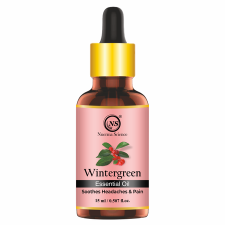 Nuerma Science Pure Wintergreen Essential Oil For Skin, Body & Hair Care