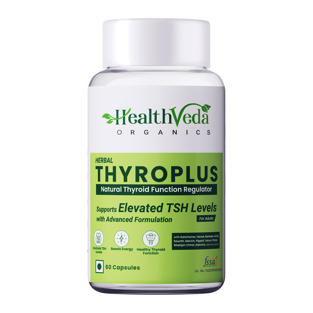Health Veda Organics Thyroplus Capsules - Distacart