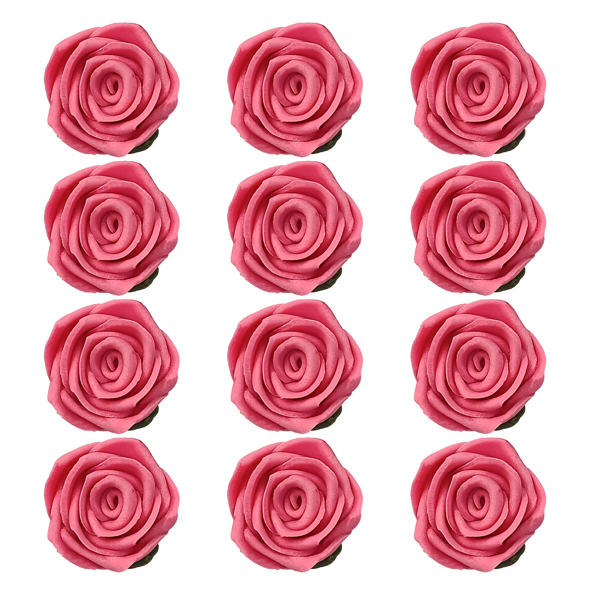 confect sugar roses topper sugar roses for cake decorations edible flamingo rose pink roses pack of 12