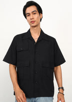 Fabmade 3 Pocket Black Shirt