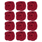 confect sugar roses topper sugar roses for cake decorations edible rich deep burgandy rose pack of 12