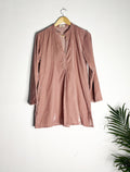 trueBrowns Pink Velvet Short Top