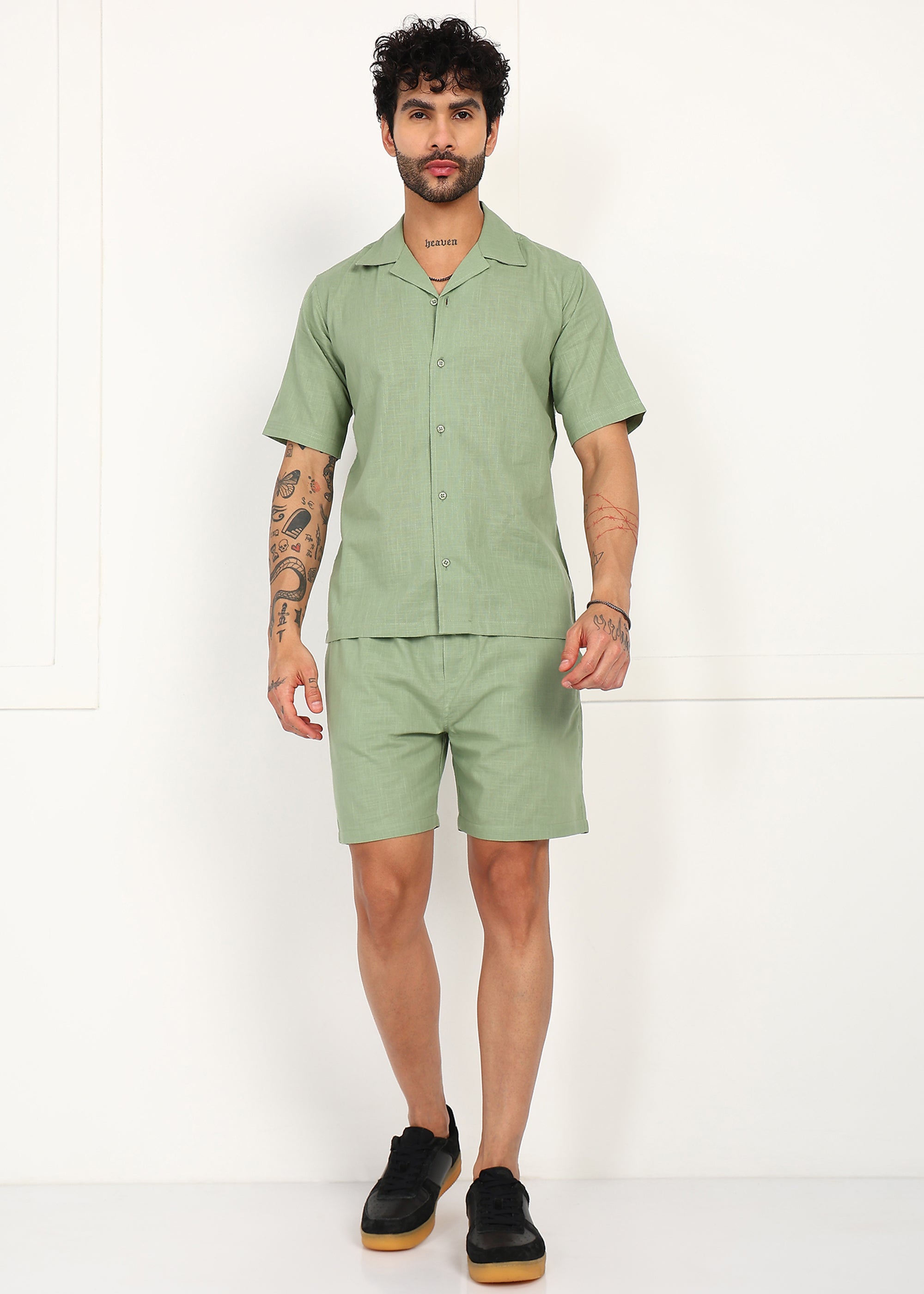 Fabmade Sage Linen Co-Ord Set