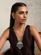 trueBrowns Silver Gold Tone Pendant Chain