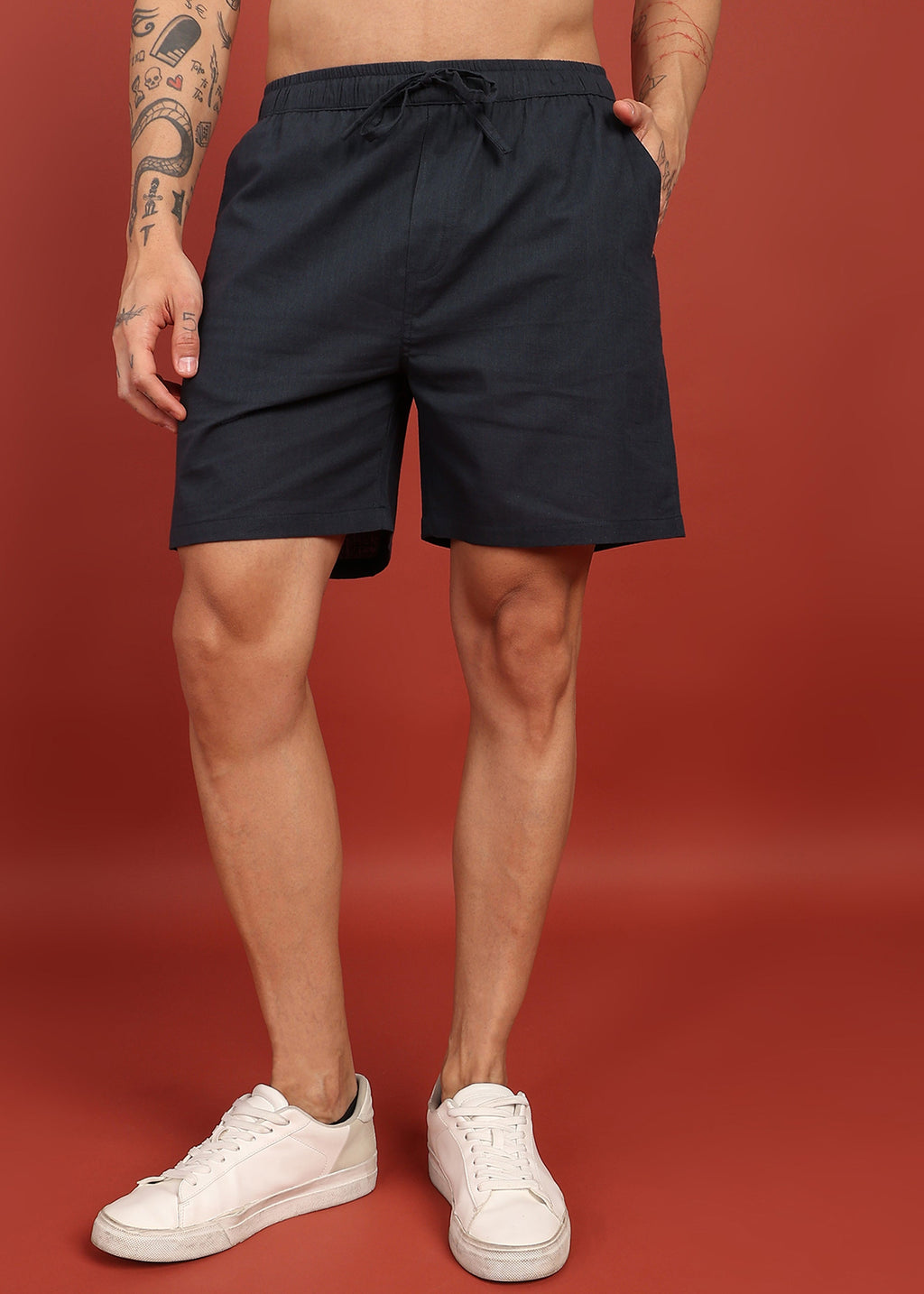Fabmade Midnight Black Tailored Shorts