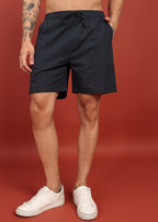 Fabmade Midnight Black Tailored Shorts