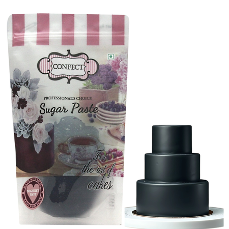 Confect Black Fondant | Edible Sugarpaste