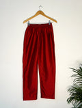 trueBrowns Red Silk Pant