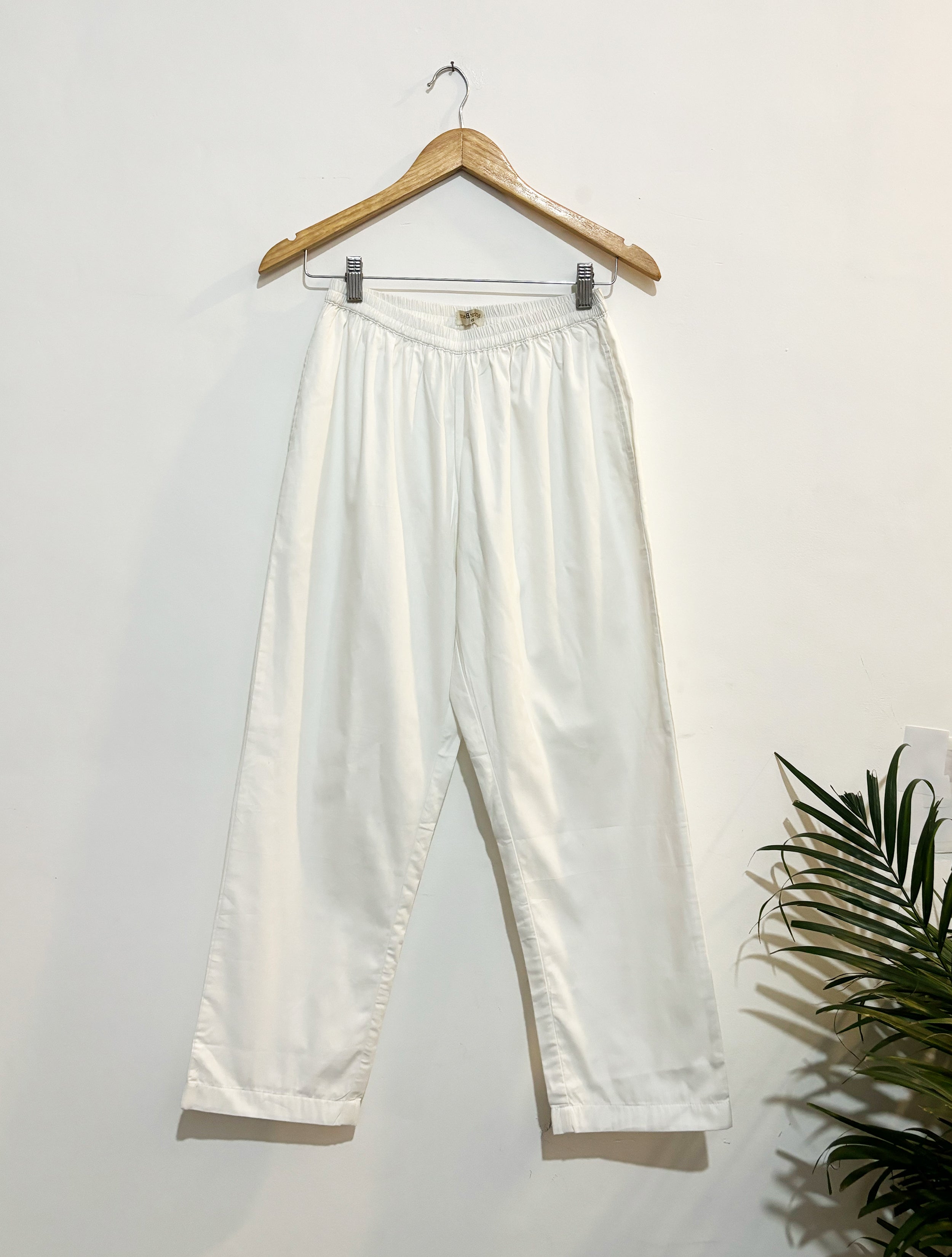 trueBrowns White Gauze Pant