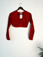 trueBrowns Rust Silk Blouse