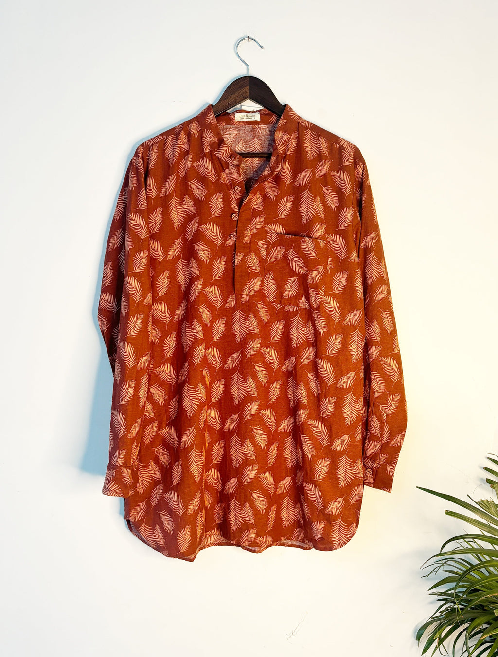 trueBrowns Brown Straight Men's Kurta