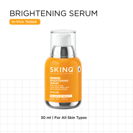 SkinQ Brightening Serum with Kojic, Lactic & Malic Acid