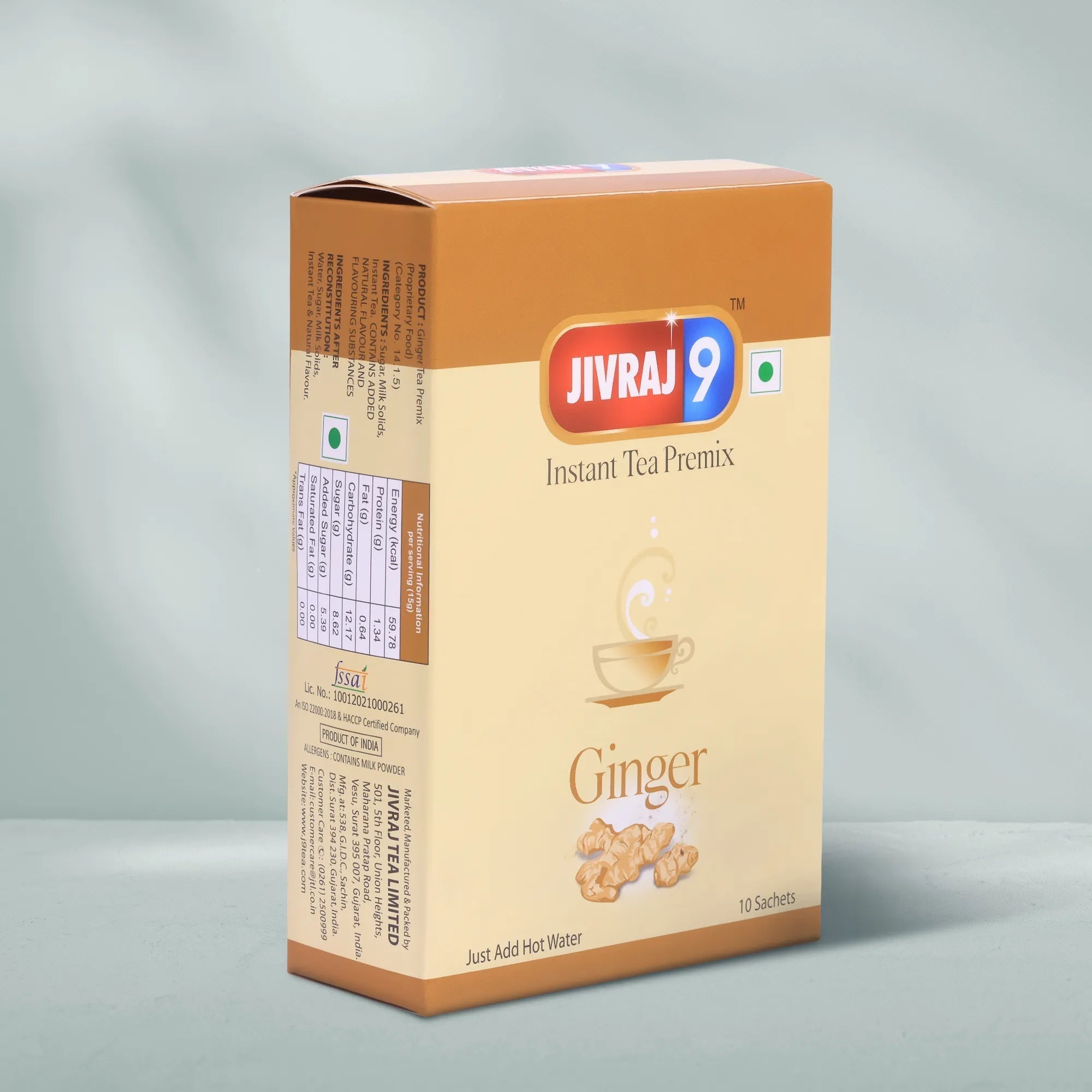 jivraj9 Tea Ginger Premix Tea Box - Distacart
