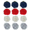 confect edible sugar roses cake toppers for cupcakes doughnut cake decorations pack of 12 j4 roses 01