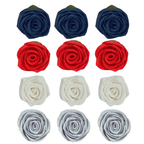 confect edible sugar roses cake toppers for cupcakes doughnut cake decorations pack of 12 j4 roses 01