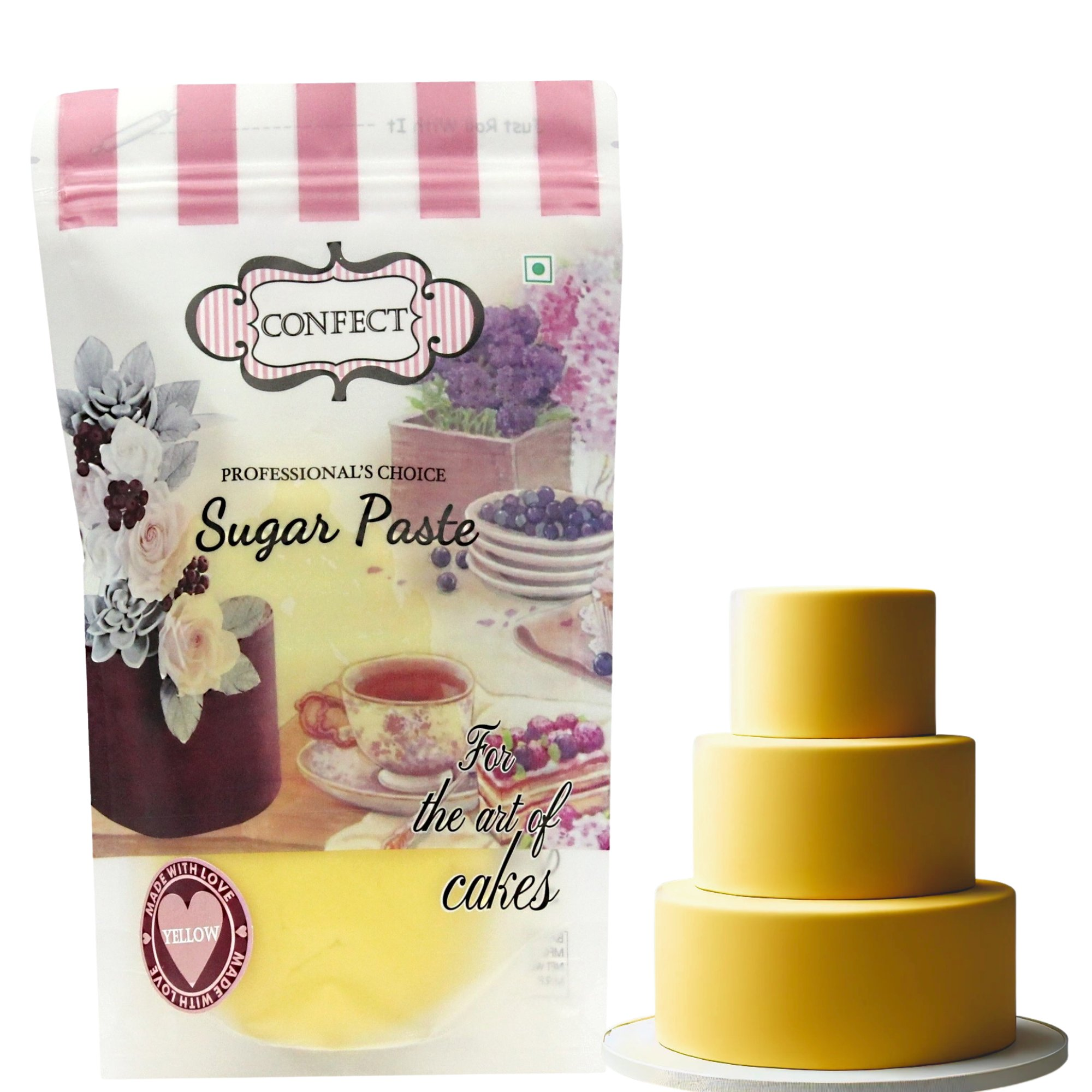 sunshine yellow fondant edible sugarpaste 1kg