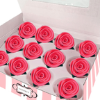 sugar roses for cake cupcake decoration hot pink 120 gms