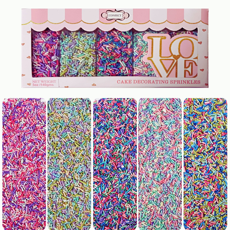 Confect Rainbow Magic Sprinkles | (02) Mix Colourful Sprinkles